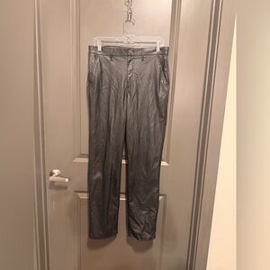 sofia by sofia vergara Black Faux Leather Straight-Leg Pants